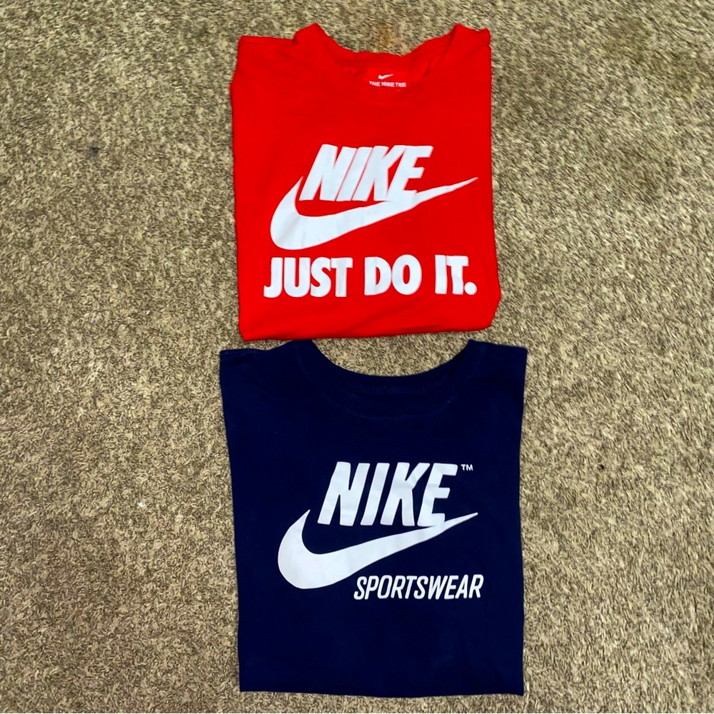 Red & Blue Nike Tees
